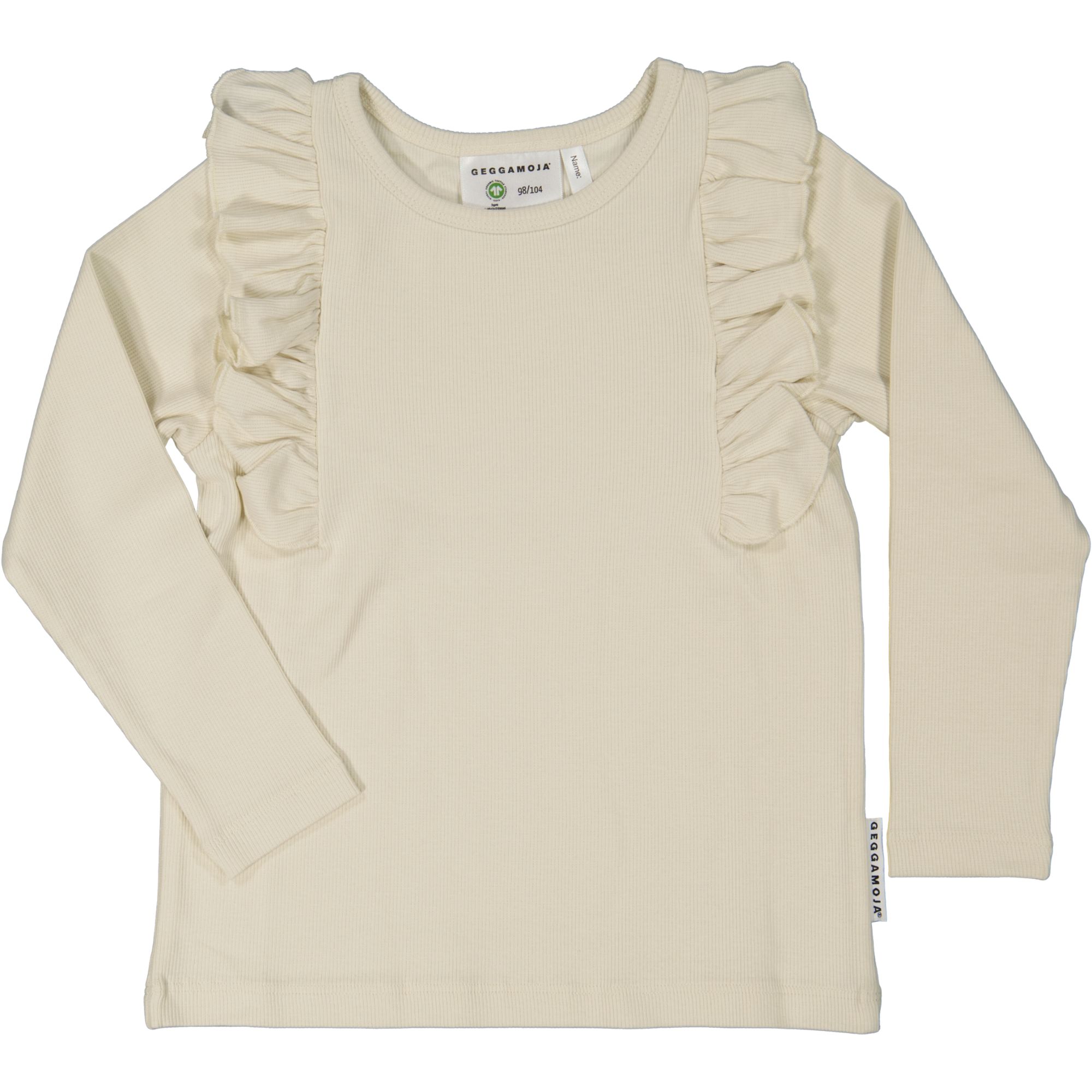 Flounce sweater Beige