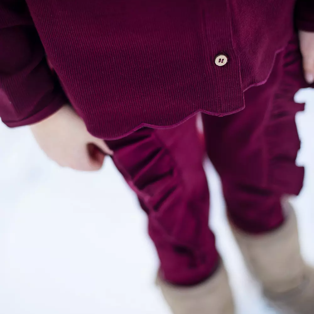 Flounce pant Burgundy 146/152