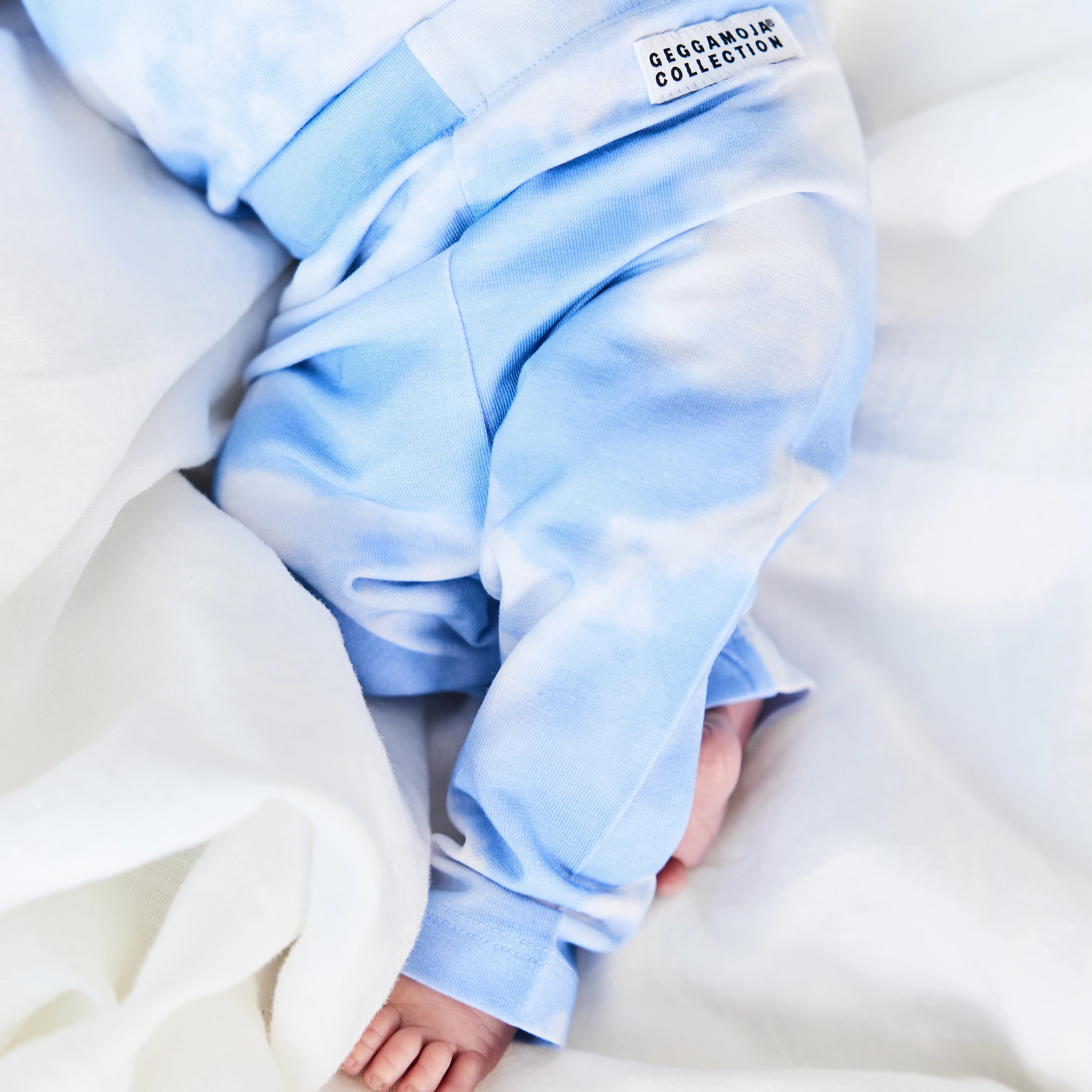 Bamboo baby pants Blue sky