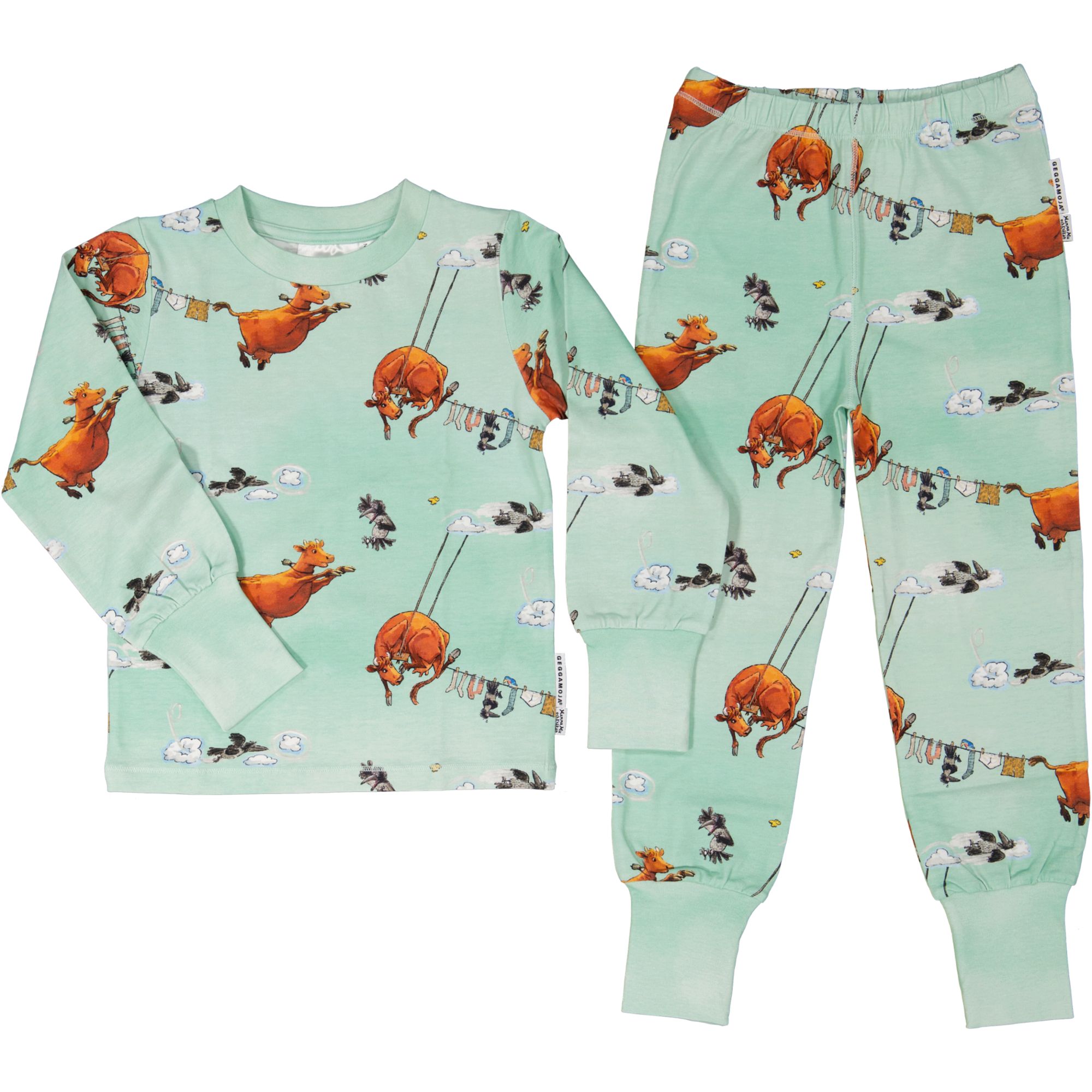 Mamma Mu two piece pyjamas Sky mint 79