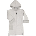 Bathrobe Kids Classic Grey/Grey-white  74/80