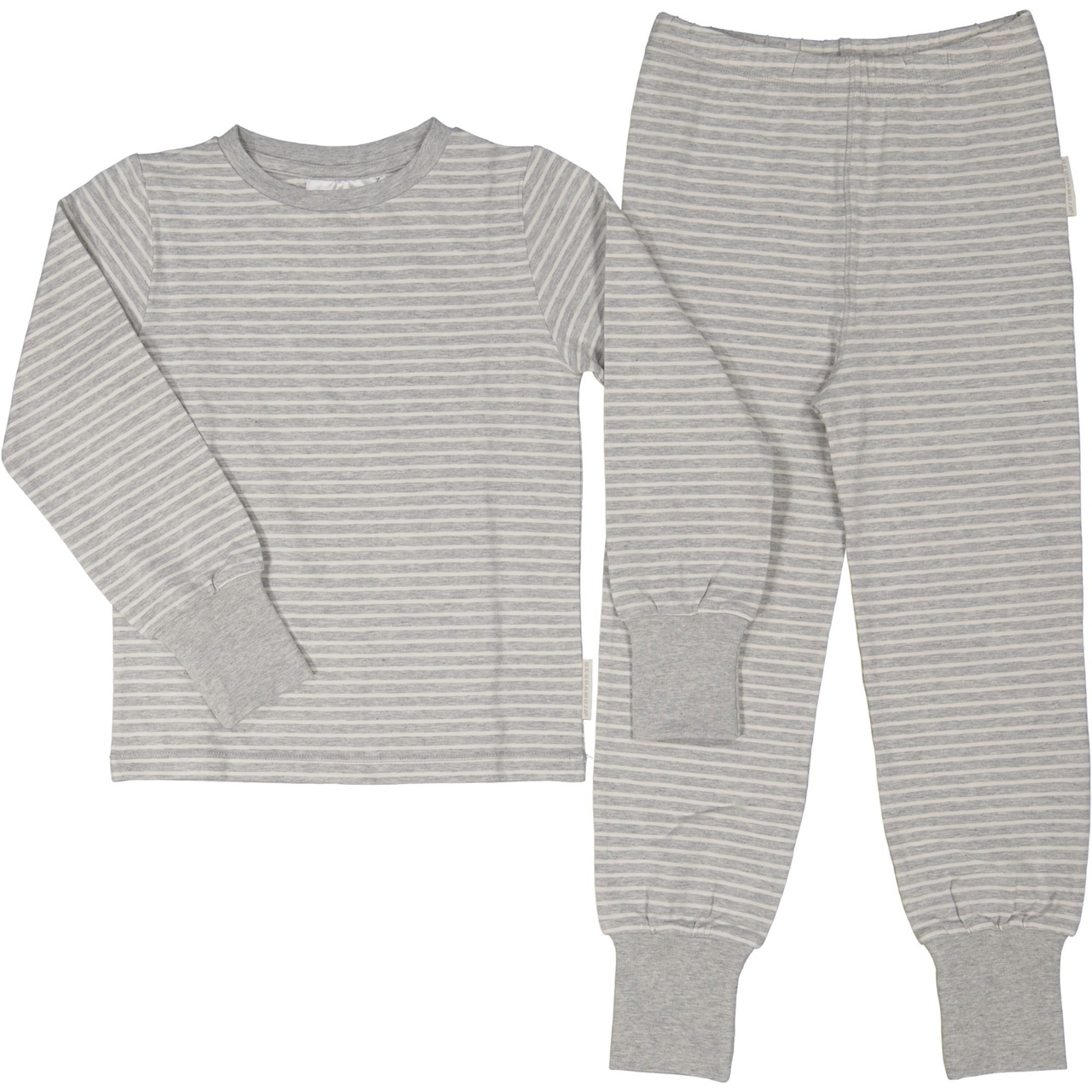 Two pcs pyjamas Classic Grey mel/white 122/128