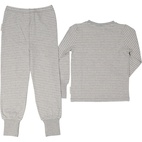 Two pcs pyjamas Classic Grey mel/white 98/104