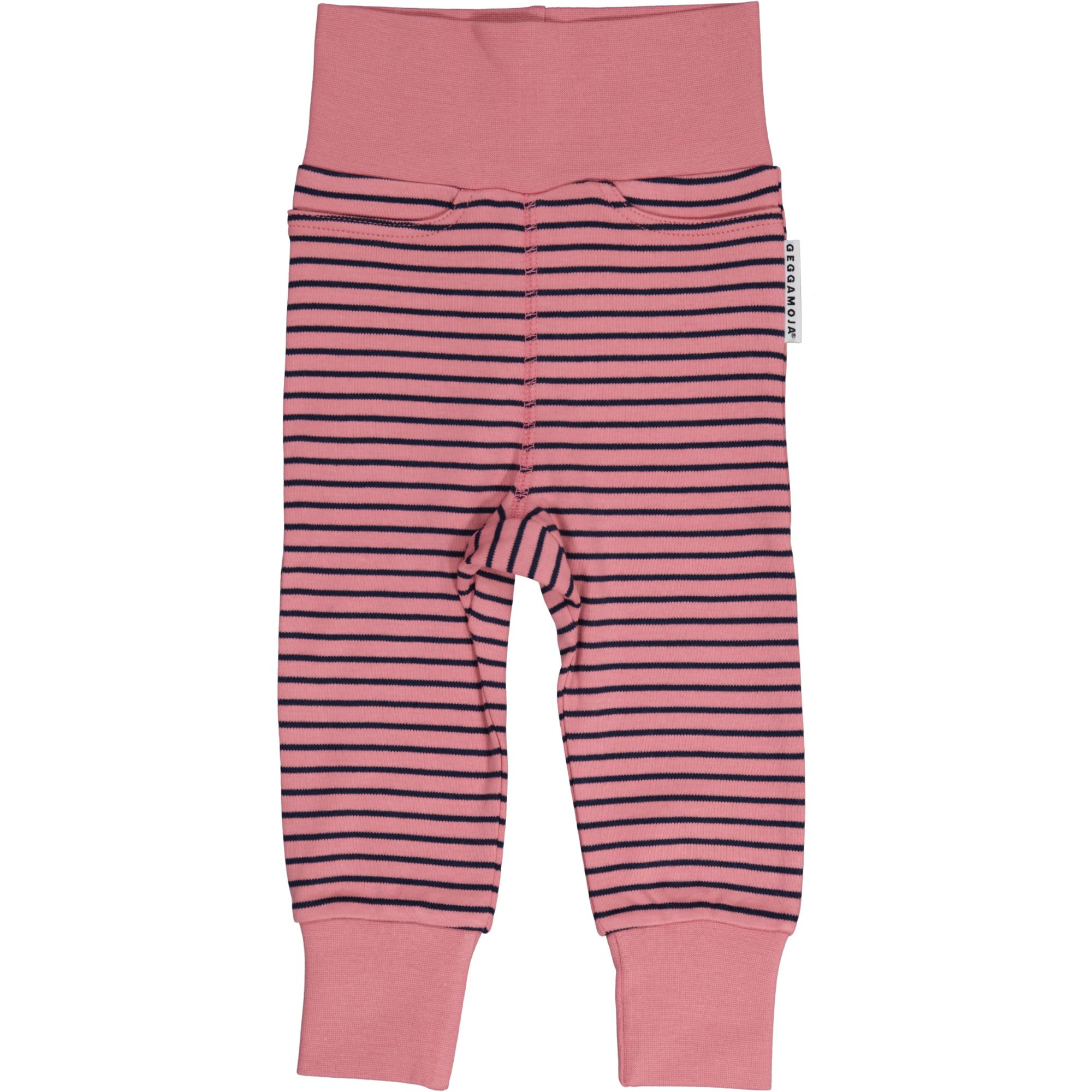 Geggamoja® Organic Cotton Baby/Kids Comfy Pants - BEIGE/WHITE STRIPE –  Danish Woolen Delight