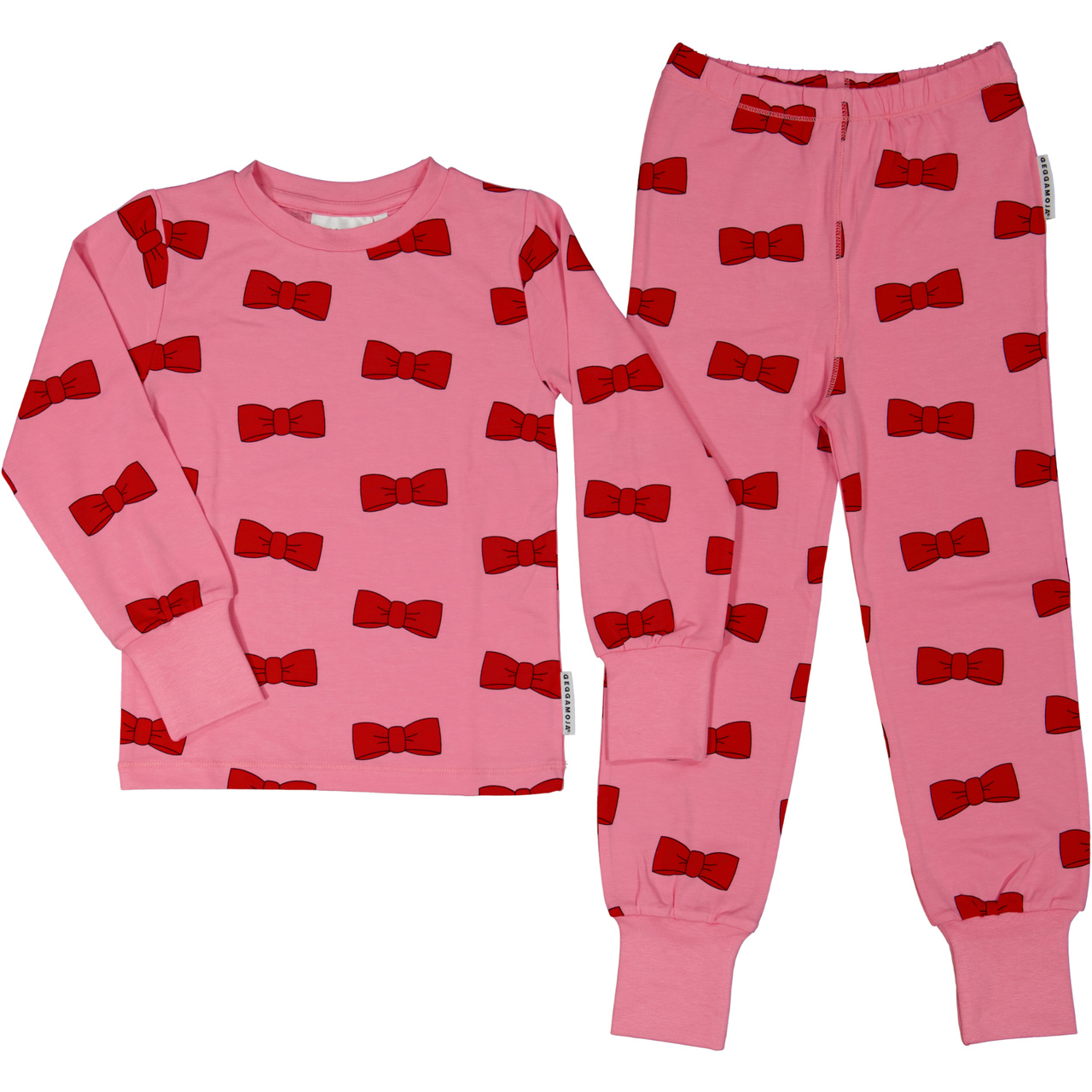 Pyjamas Tvådelad Bambu Rosett Rosa 110/116