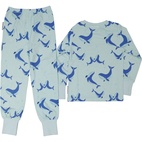 Bamboo Kaksiosainen pyjama  L.Sininen whale 74/80
