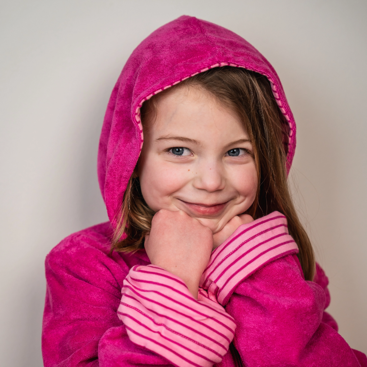 Kids Bathrobe Pink str 86/92