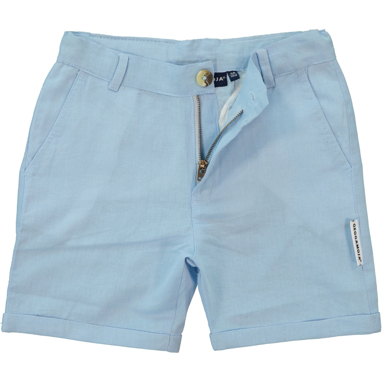 Linnen chino shorts Light blue 122/128