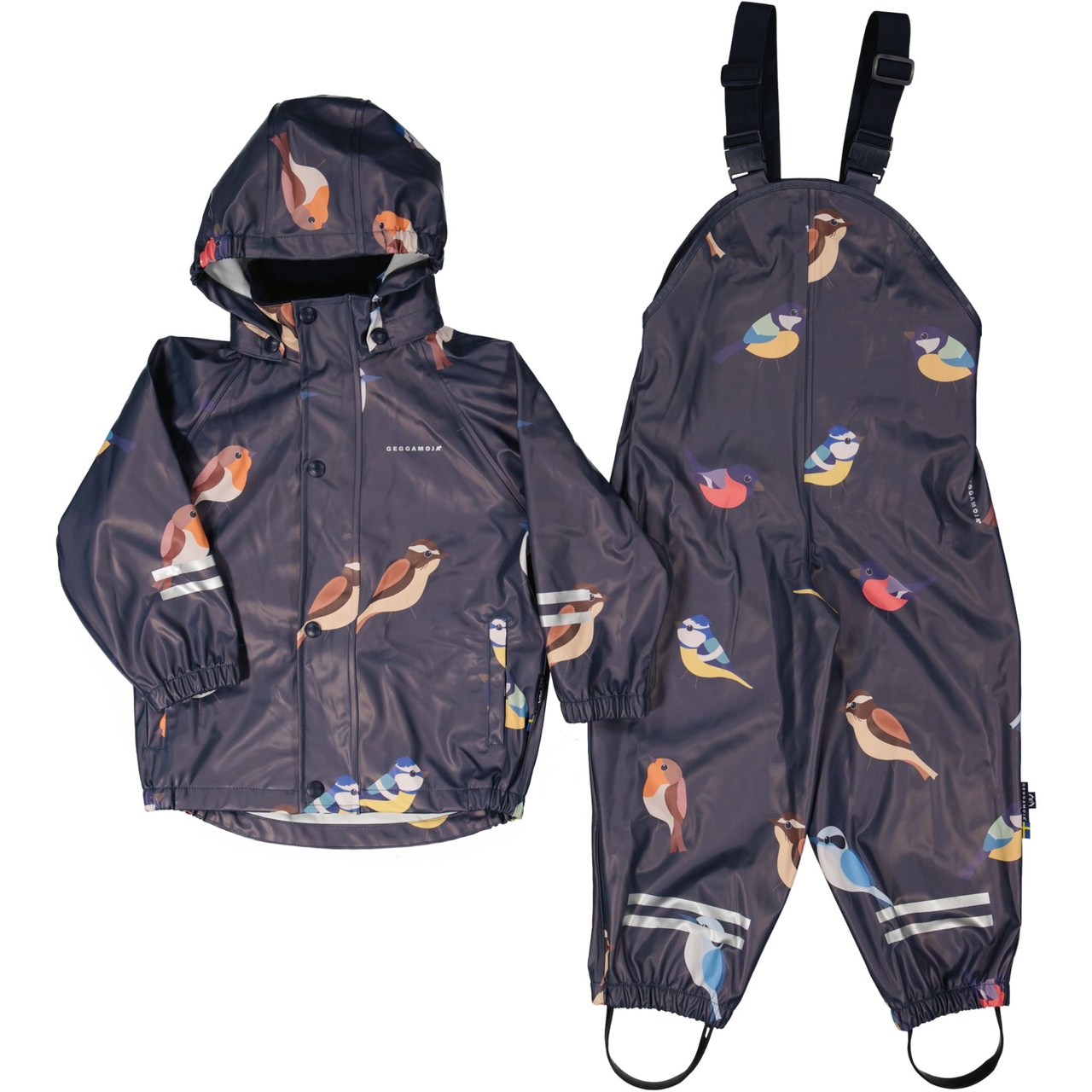 Regenbekleidung ungefüttert Birds Navy 98/104