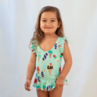 UV-Swim suit Mint Ice Cream  146/152