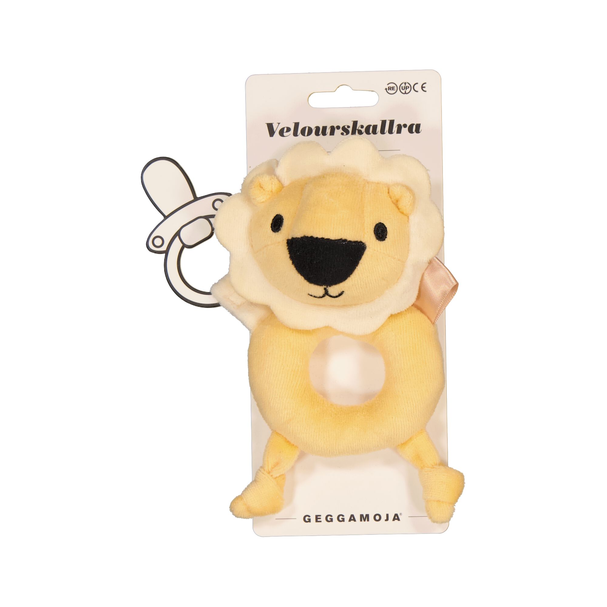 Ring rattle Yellow lion