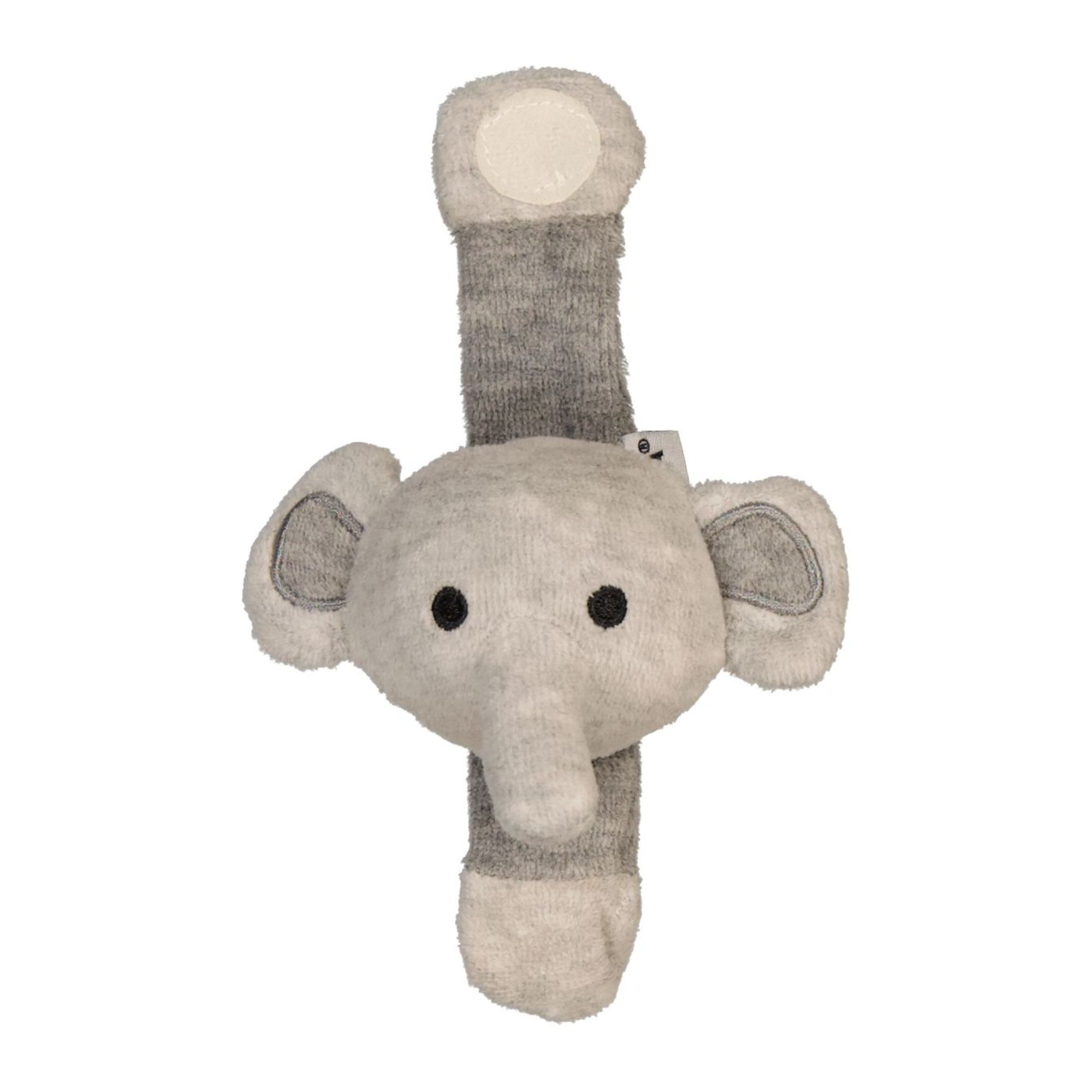 Wrist rattle Grey mel elephant