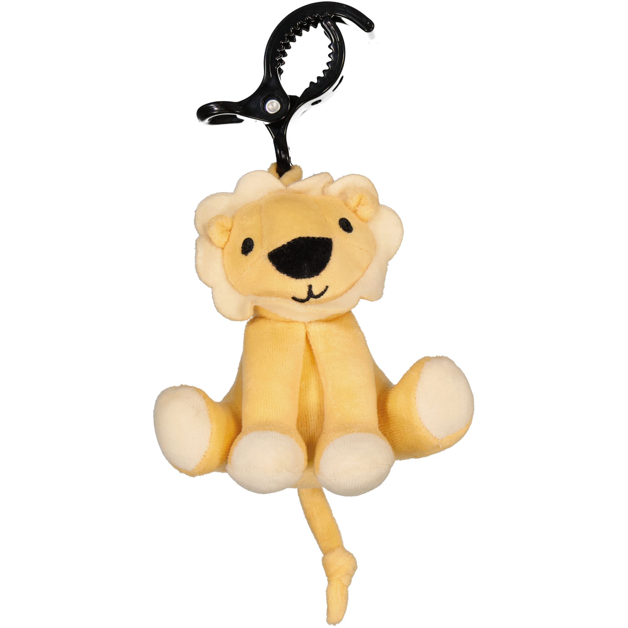 Stroller soft toy Yellow lion