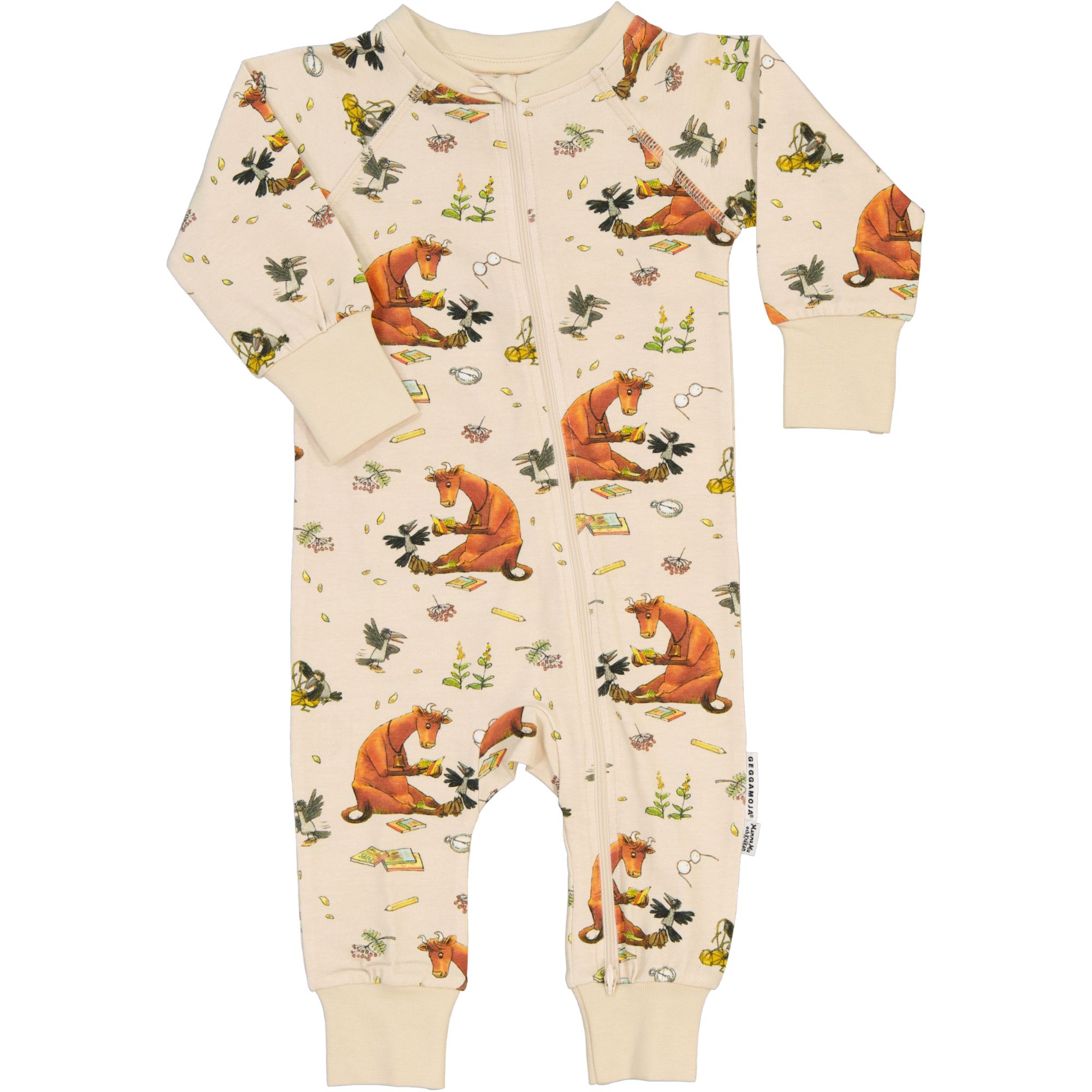 Mamma Mu Two way zip pyjamas Beige