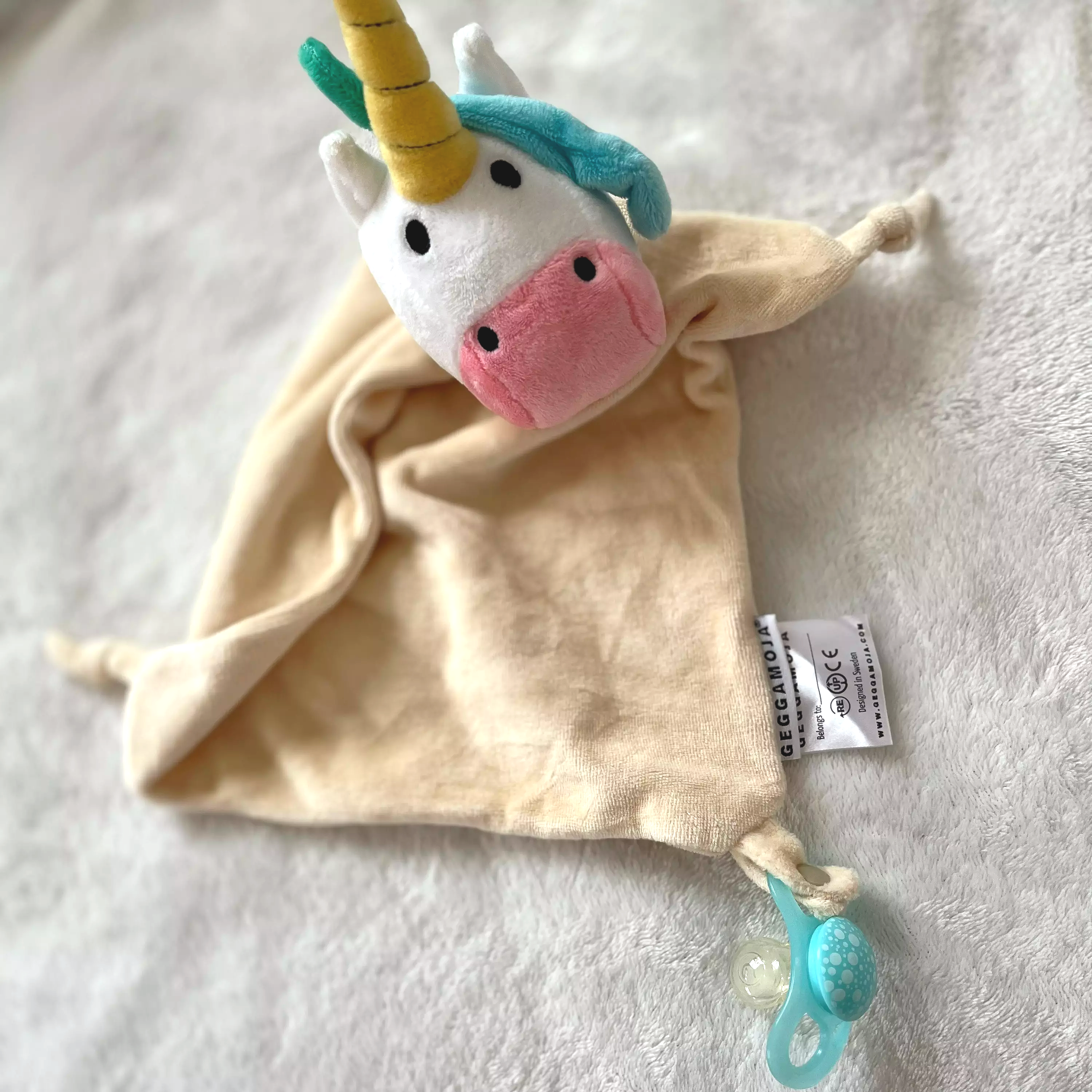 Velour blanket Pink unicorn