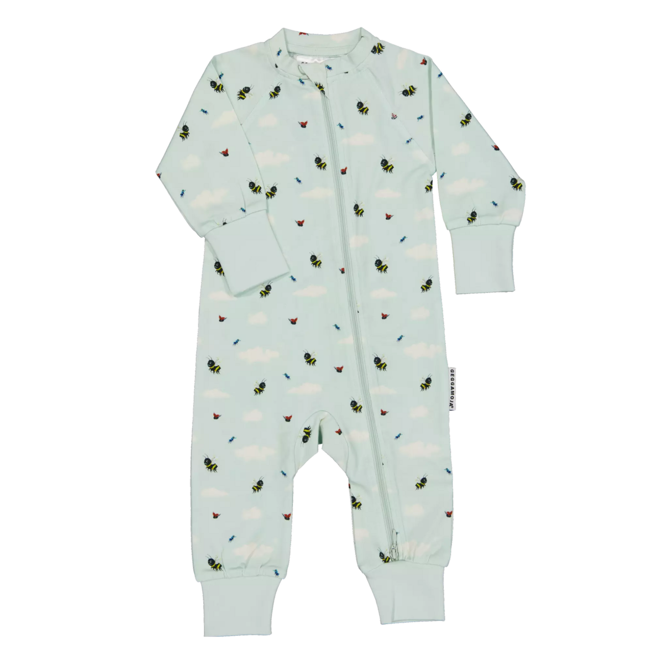 Humlan Djoj two-way zip pyjamas Mint sky  98/104