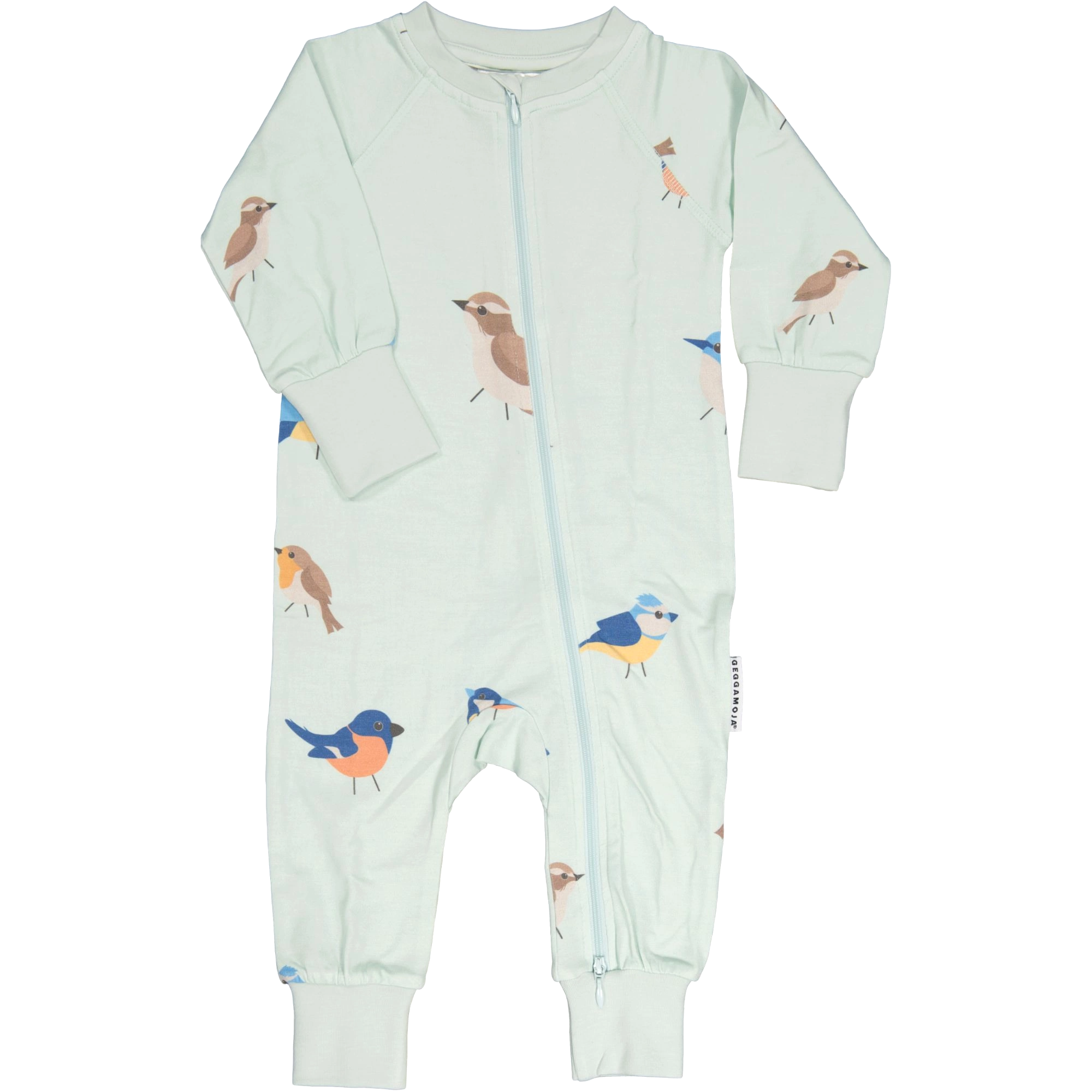 Bamboo Pidžaama Onesie Roheline birds