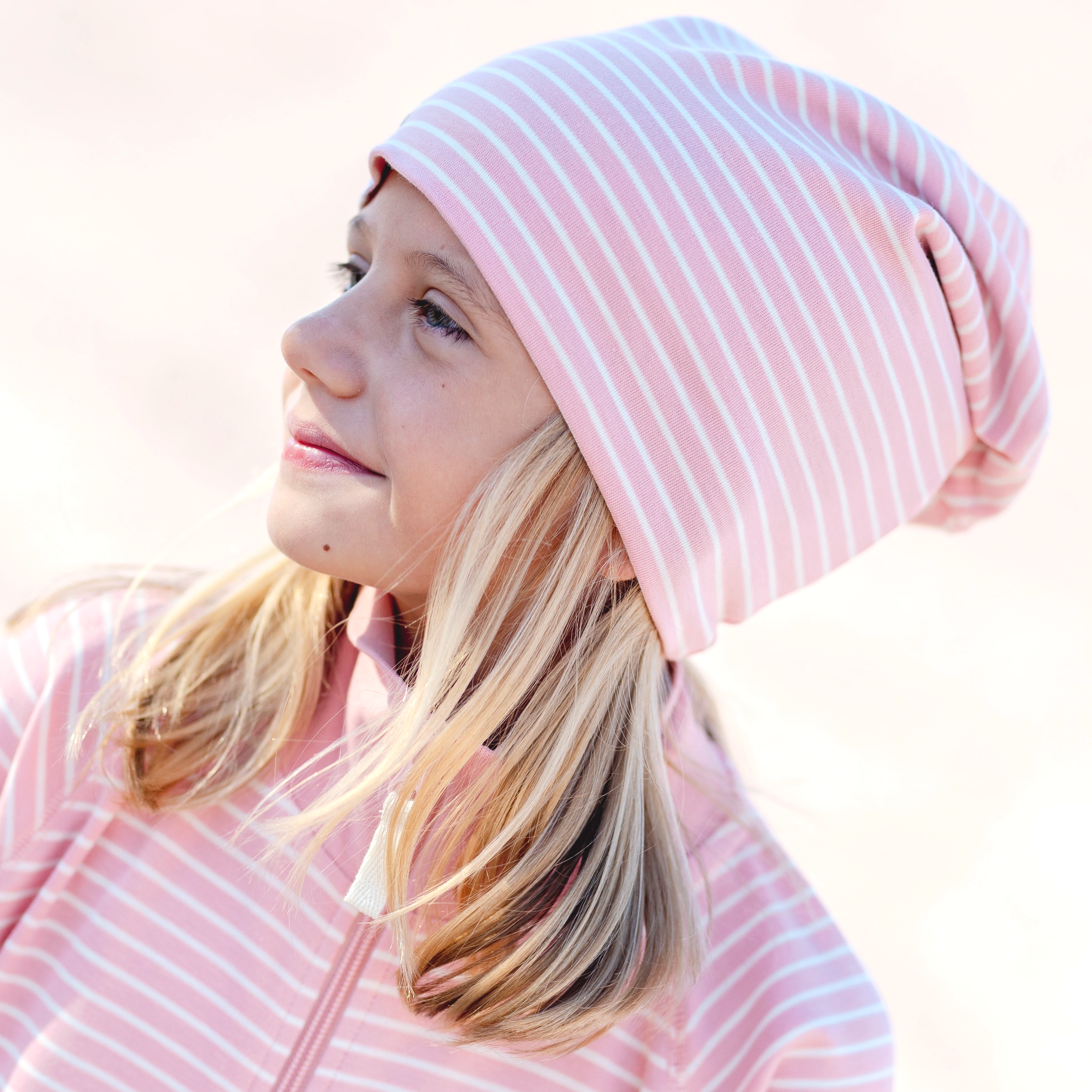 Topline fleece cap Pink/offwhite