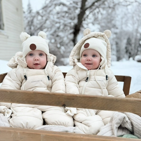 Puffer winter overall Beige