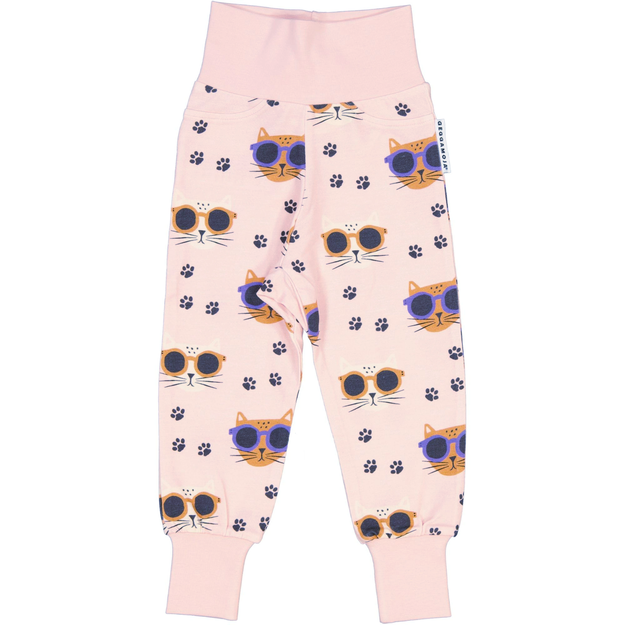 Bamboo Baby pants Pink Cool Cats