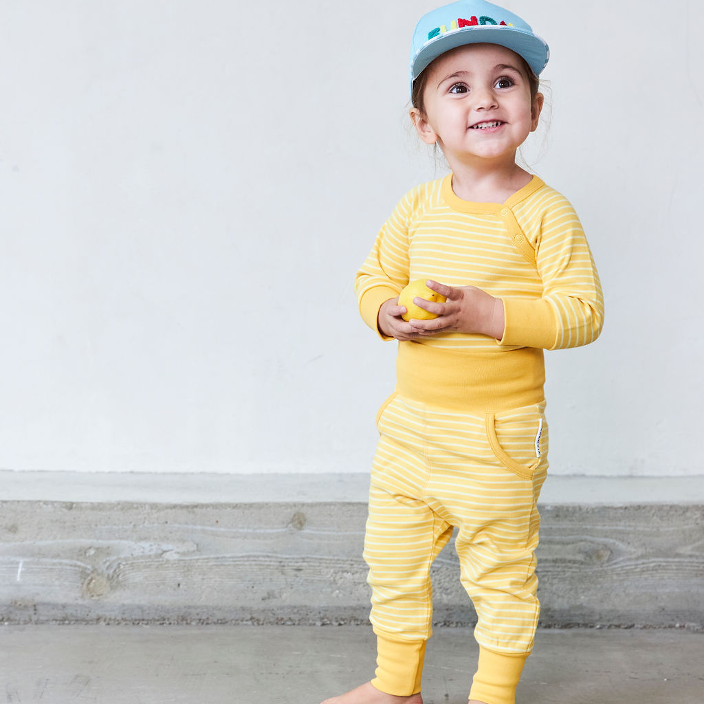 Baby trousers Yellow/white 15