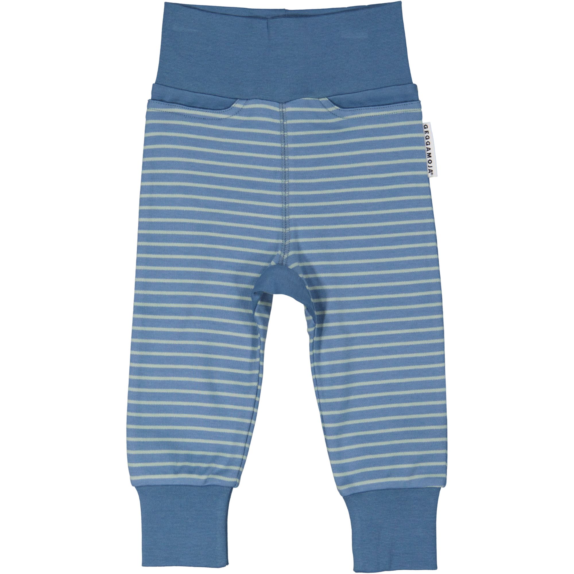 Geggamoja® Organic Cotton Baby/Kids Comfy Pants - SOLID LIGHT BLUE