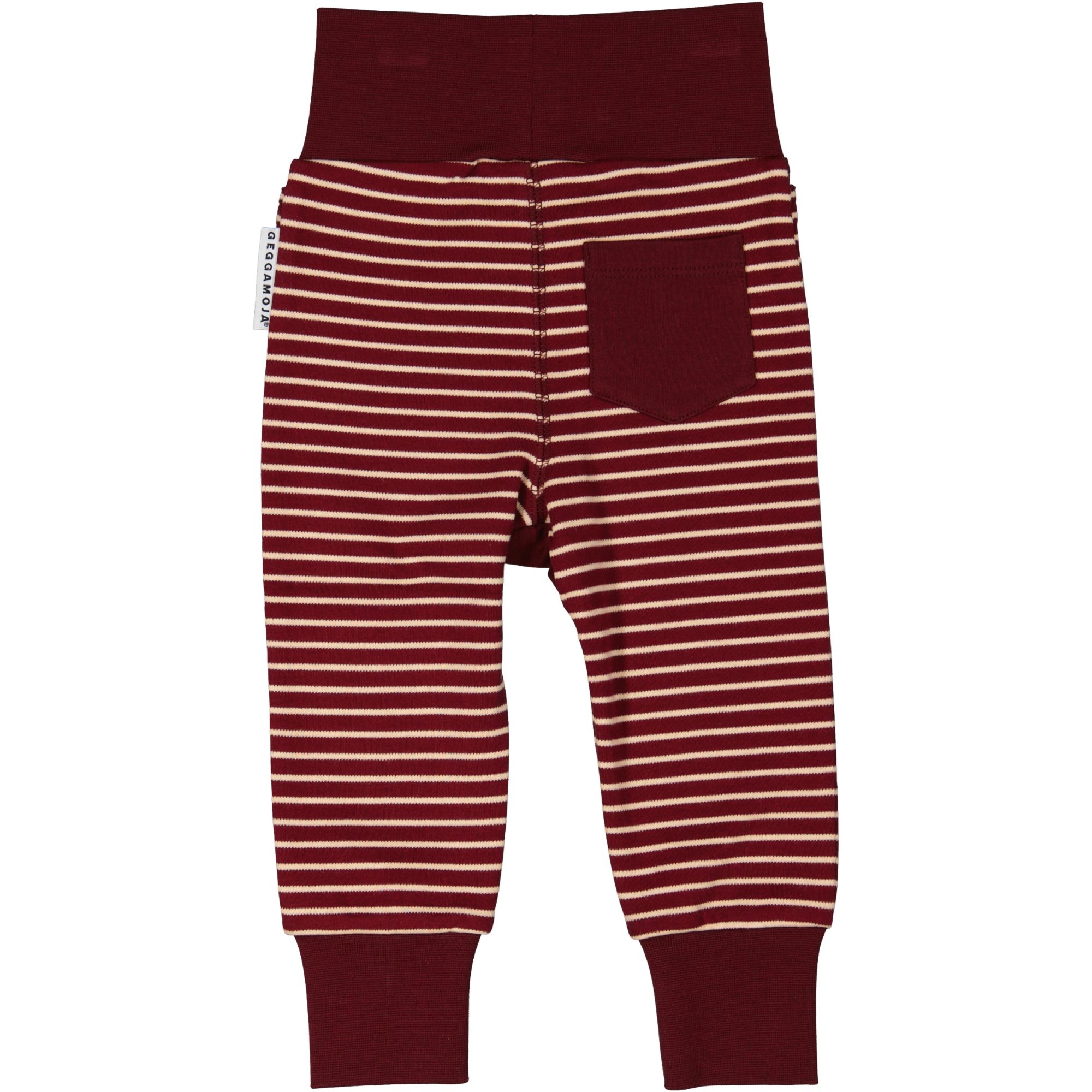 Baby trouser Burgundy/peach