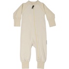 Pyjamas Two way zipper Beige/white 98/104