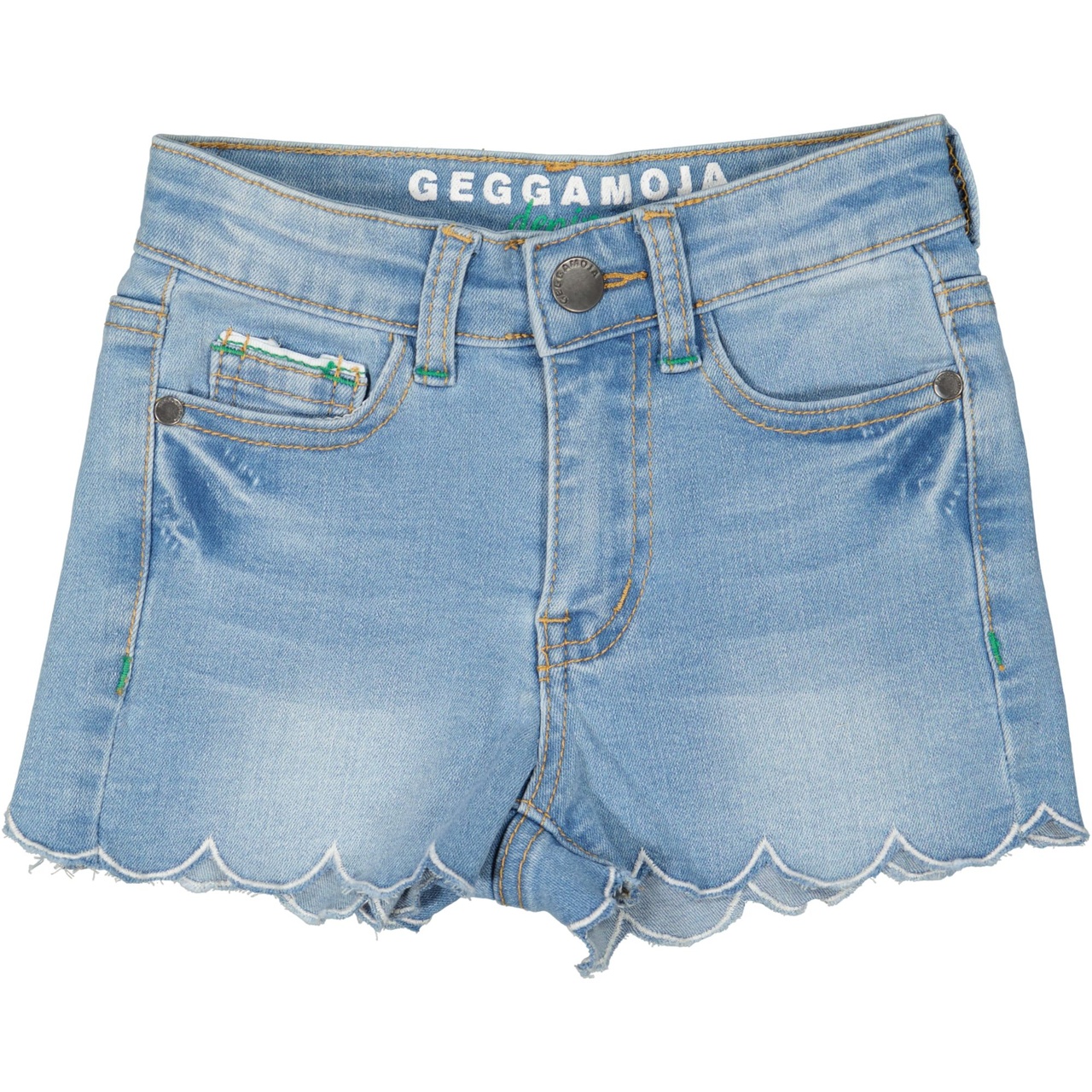 High waist Jeansshorts Ljusblå 146/152