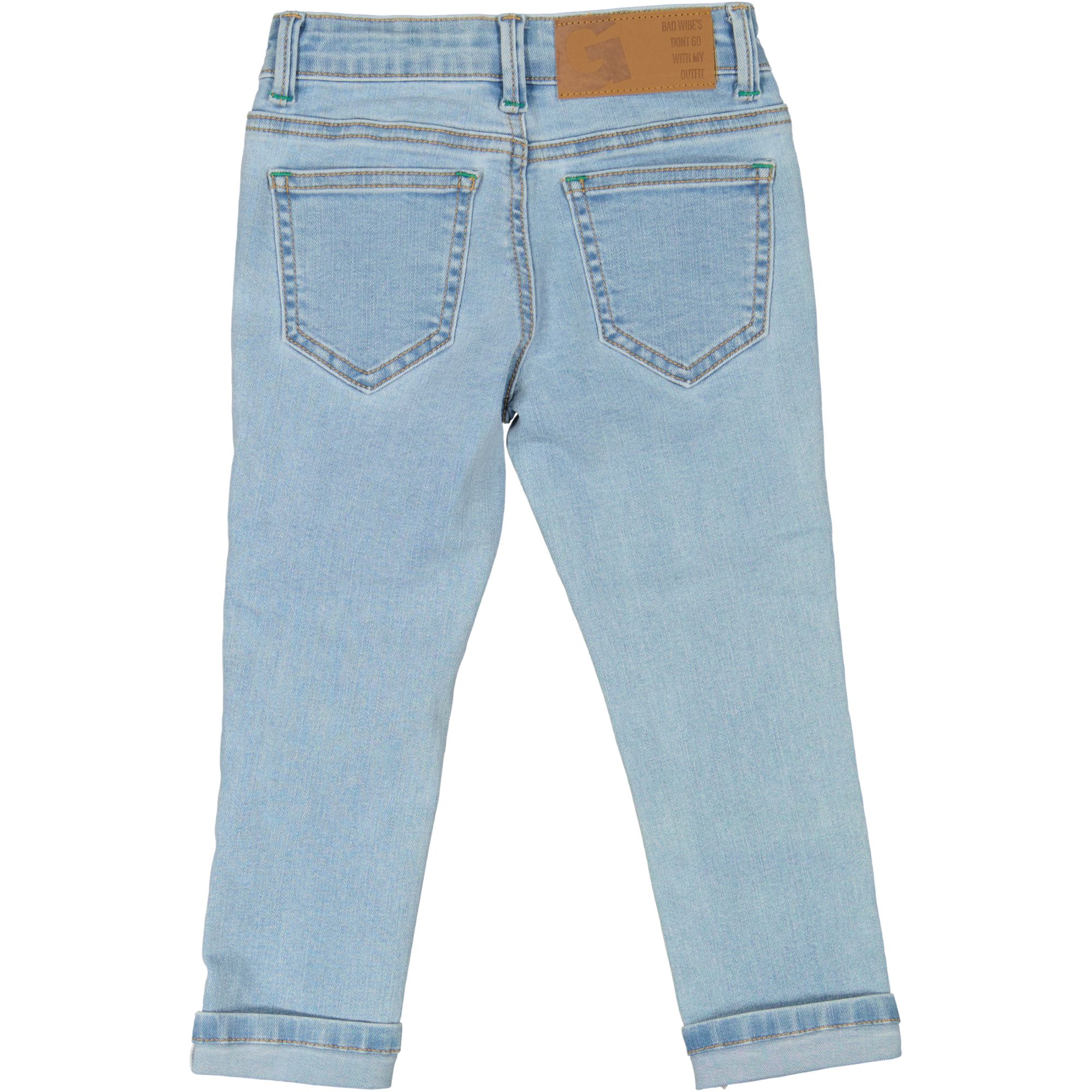 Unisex 5-pocket jeans Denim l.Sininen wash